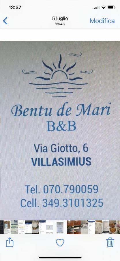 B&B Bentu De Mari วิลลัสซีมีอุส ภายนอก รูปภาพ